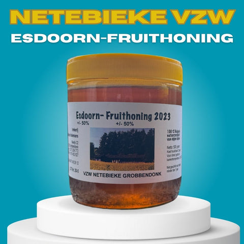 Honing • Bij vriendelijke esdoorn-fruithoning - 500 gram