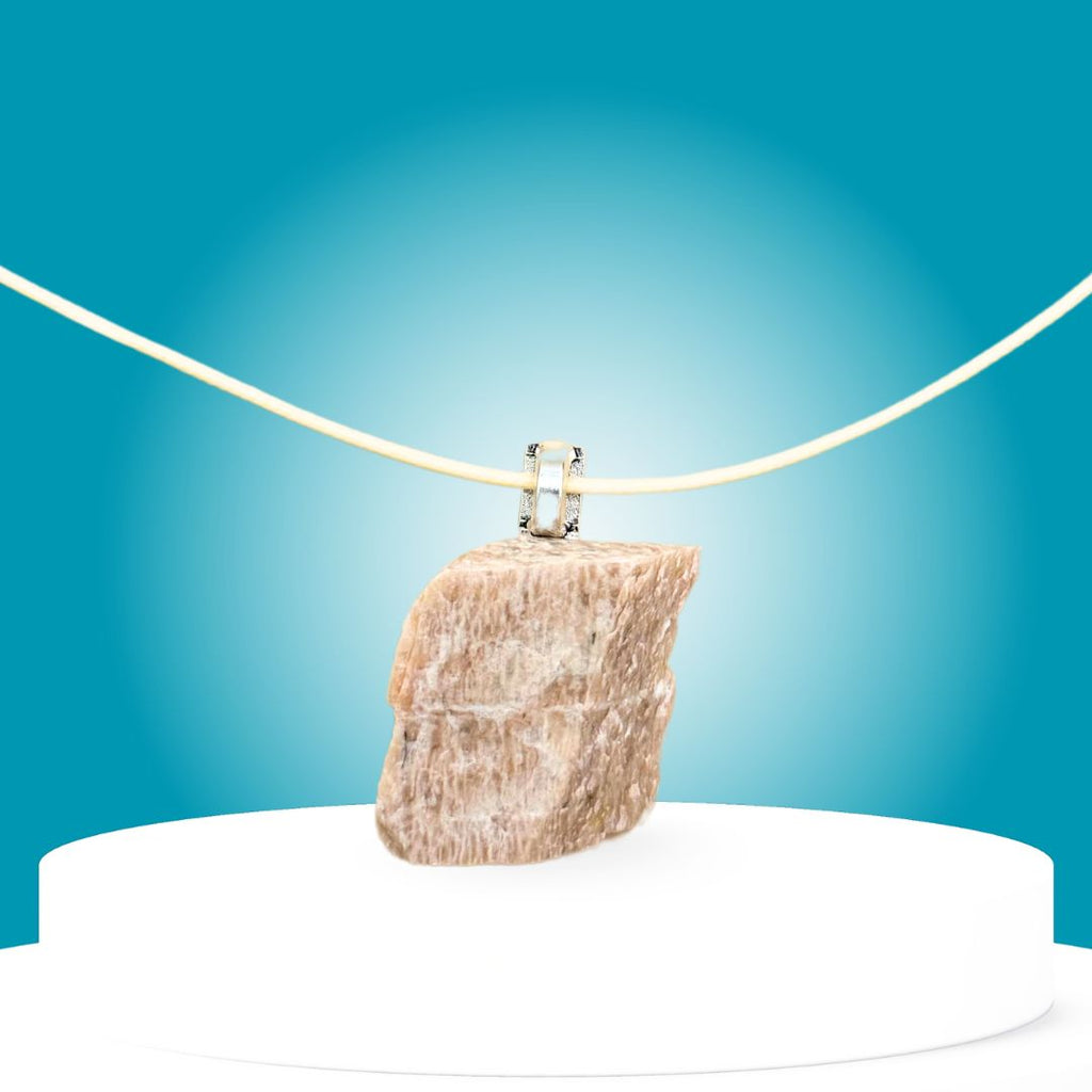 Handgemaakte Ketting met Veldspaat - Elegante Natuursteen