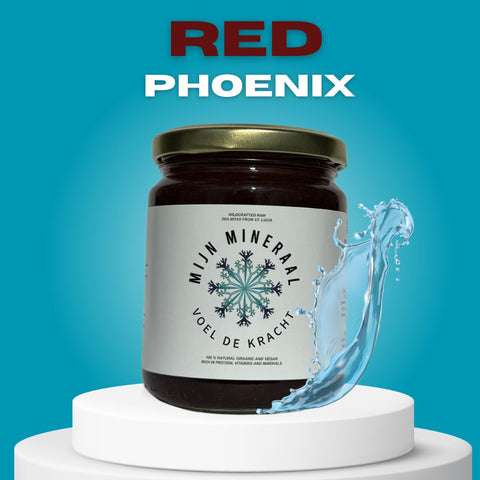 Seamoss gel St. Lucia Vlierbessensap & Cayennepeper • Red Phoenix Zeemos - 270 ML