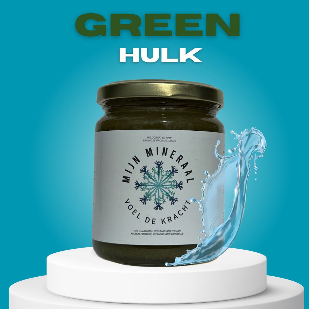 Seamoss gel St. Lucia Moringa & Matcha • Green Hulk Zeemos - 270 ML