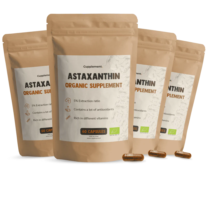 Astaxanthine Extract Capsules Bio • 100% Natuurlijk & Biologisch – 60 Stuks