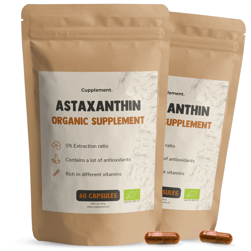 Astaxanthine Extract Capsules Bio • 100% Natuurlijk & Biologisch – 60 Stuks