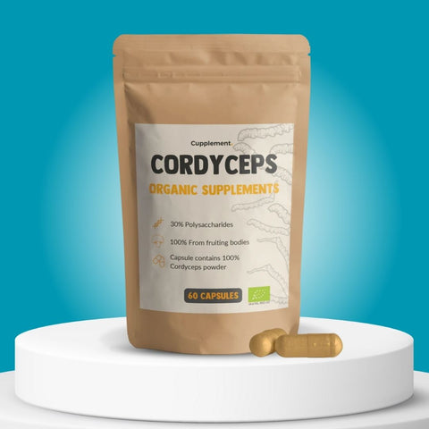 Cordyceps extract capsules – Natuurlijk supplement voor energie en vitaliteit.
