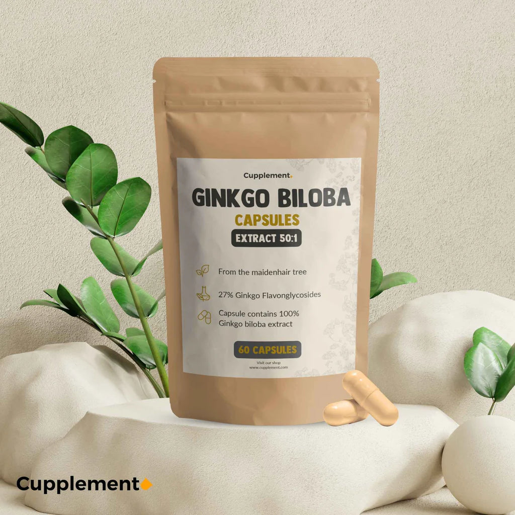 Ginkgo Biloba Capsules 50:1 – Gemakkelijk in te nemen voor dagelijks gebruik.

