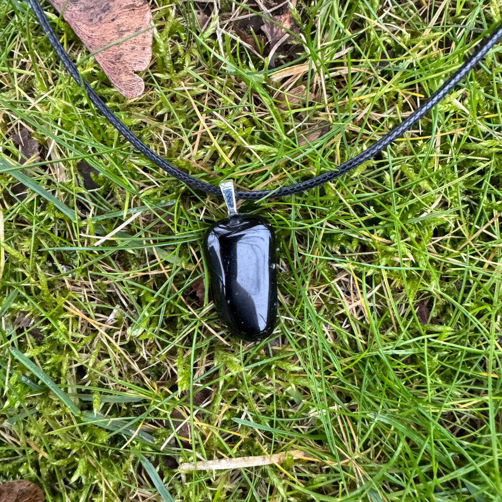 Handgemaakte Ketting met Obsidiaan - Sterke en Mystieke Natuursteen