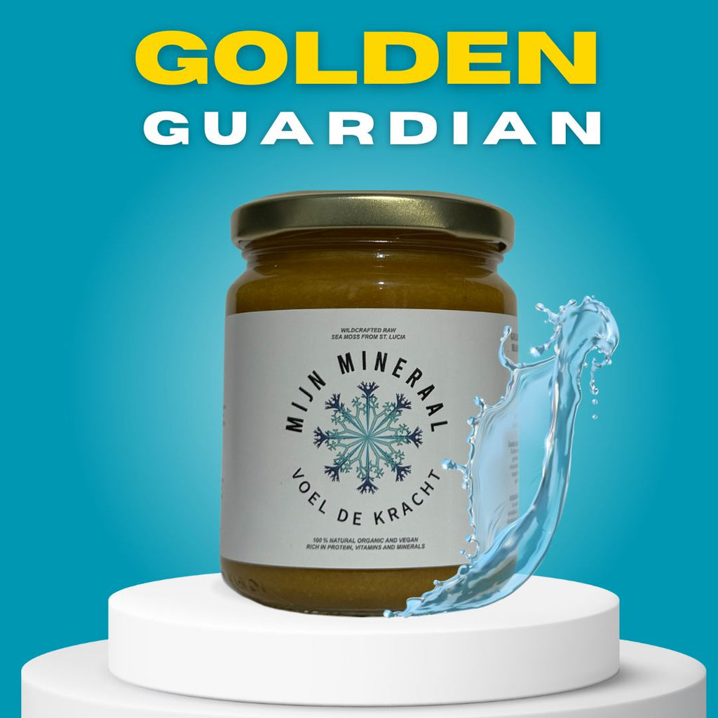 Seamoss gel St. Lucia Gember & Kurkuma & Triphala • Golden Guardian Zeemos - 270 ML