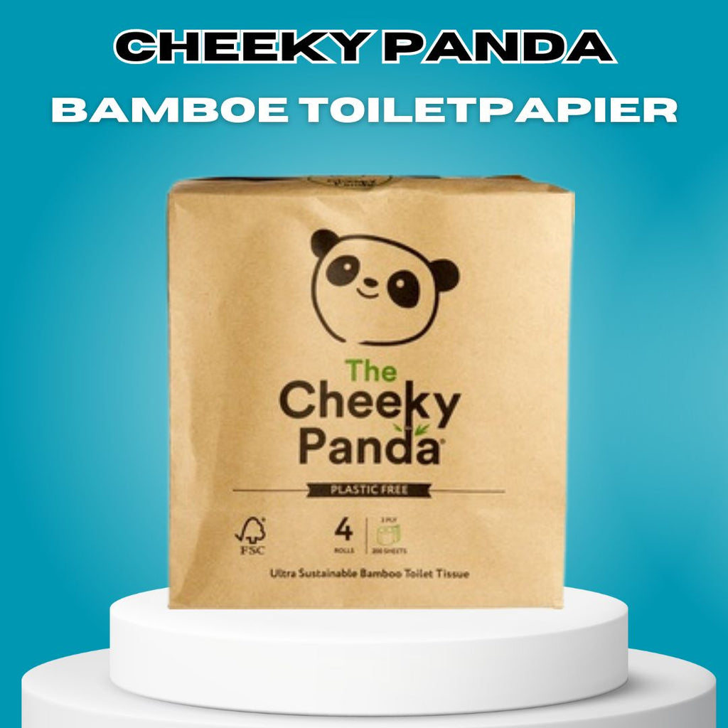 Cheeky Panda • Natuurlijke toiletpapier bamboe - 4 rollen